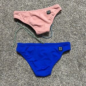 Jolyn Blush and Blue Bikini Bottoms